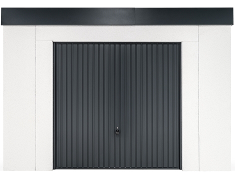 GARDEON® Gartenhaus mit sicherer Garagentür von Hörmann